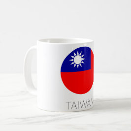 Café Caneca de Viagem Bandeira de Taiwan
