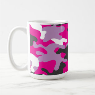 Café Caneca de viagem de Bebidas de Camuflagem Rosa