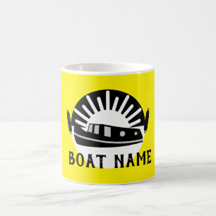 Café Caneca de viagem de porta viva do Canal Narrowboat