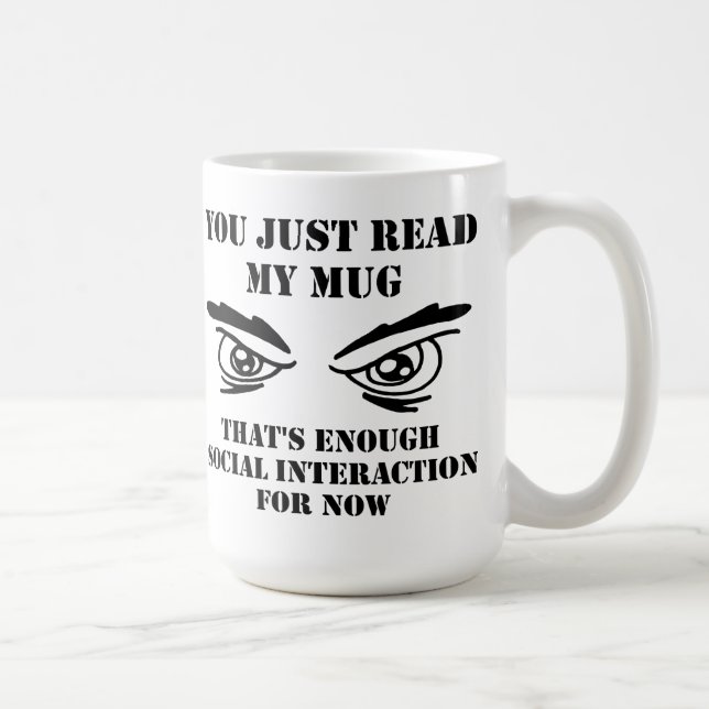 Café Caneca de viagem engraçada da interação social (Direita)