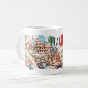 Café Caneca de Viagem Itália Presente Estilo de Vida It