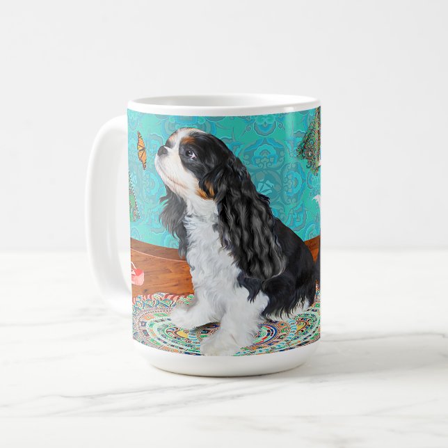 Café Caneca de viagem King Charles Cavalier Spaniel (Frente Esquerda)