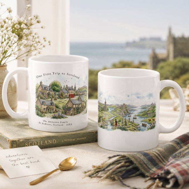 Café Caneca de Viagem Personalizada Escócia (Criador carregado)