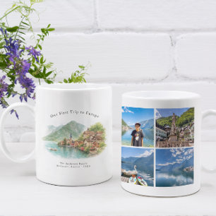 Café Caneca de viagem personalizada Hallstatt Áustria c