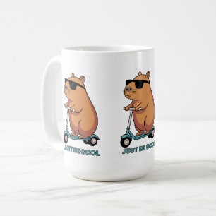 Café Caneca de Vibrações de Patinete de Capivara Divert
