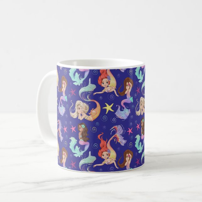 Café Caneca de Vida de Sereia (Frente Esquerda)