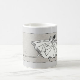Café Caneca de vidro de Cinderella do vintage do
