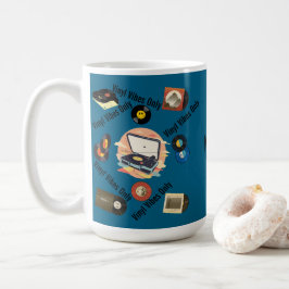 Café Caneca de vinil retrô vintage