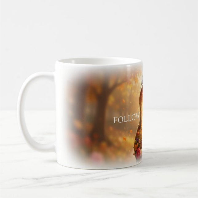 Café Caneca de Violão Acústico Siga Seu Coração (Esquerda)