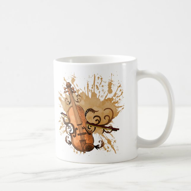 Café Caneca de Violino Redemoinho (Direita)