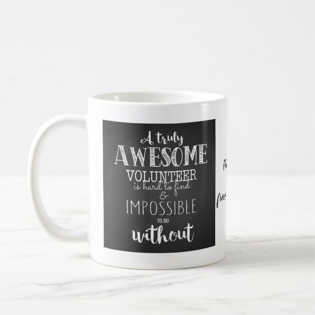 Café Caneca de voluntário verdadeiramente incrível (Esquerda)