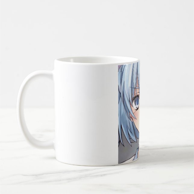 Café Caneca de Waifu do Anime (Esquerda)