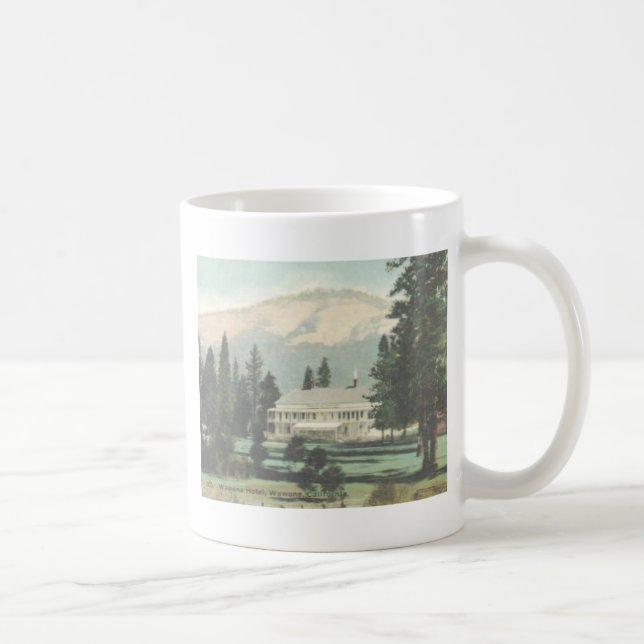 Café Caneca de Wawona CA do hotel de Wawona (Direita)
