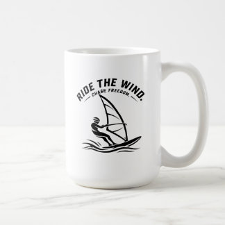 Café Caneca de Windsurf 'Cavalga o Vento - Persegue a L