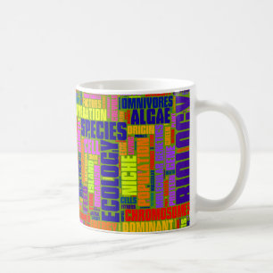 Café Caneca de Wordle da biologia