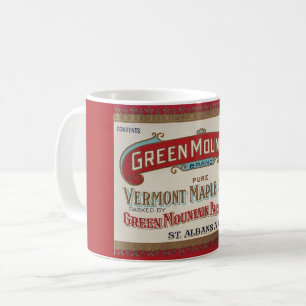 Café Caneca de Xarope de Bordo Vintage