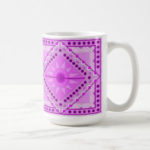 CAFÉ CANECA DECORATIVA DE ARTE ROXA