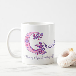 Café Caneca decorativa do monograma de G do significado