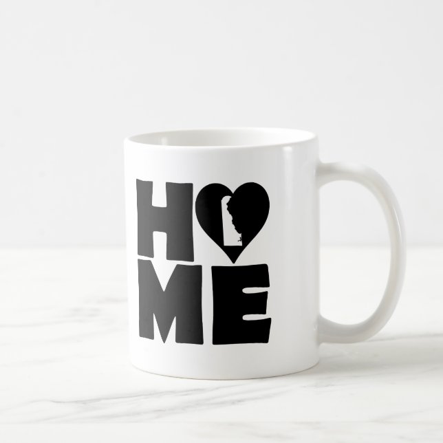 Café Caneca Delaware Home Heart State ou Caneca de Viag (Direita)