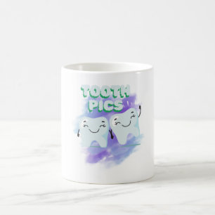 Café Caneca Dentista - Caneta de Fotos dos Dentes