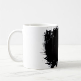 Café Caneca  Desenho Abstrato de Grunge com Salpicos de