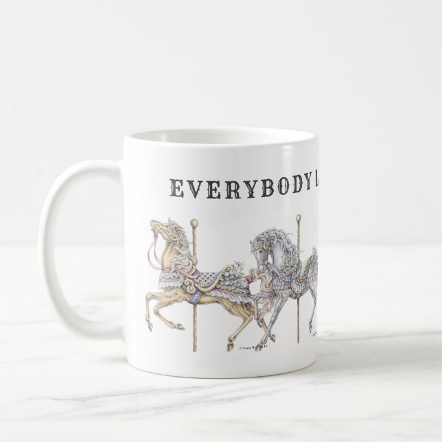 Café Caneca Desfile de Cavalos de Carrossel (Esquerda)