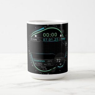 Café Caneca Digital Estética de Configuração de Jogador