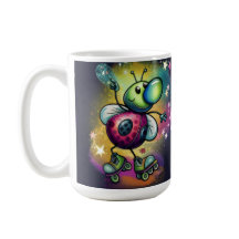 Caneca Disco de Patins da Joaninha