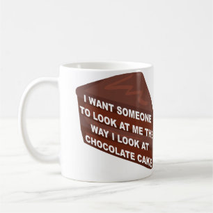 Café Caneca Divertida Ame-me Como Bolo de Chocolate