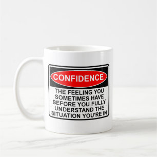 Café Caneca Divertida com Citação de Confiança