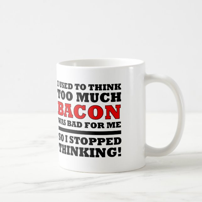 Café Caneca Divertida com Muito Bacon ou Caneca de Viag (Direita)