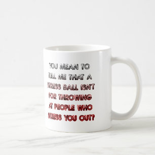 Café Caneca Divertida de Bola de Estresse ou Caneca de