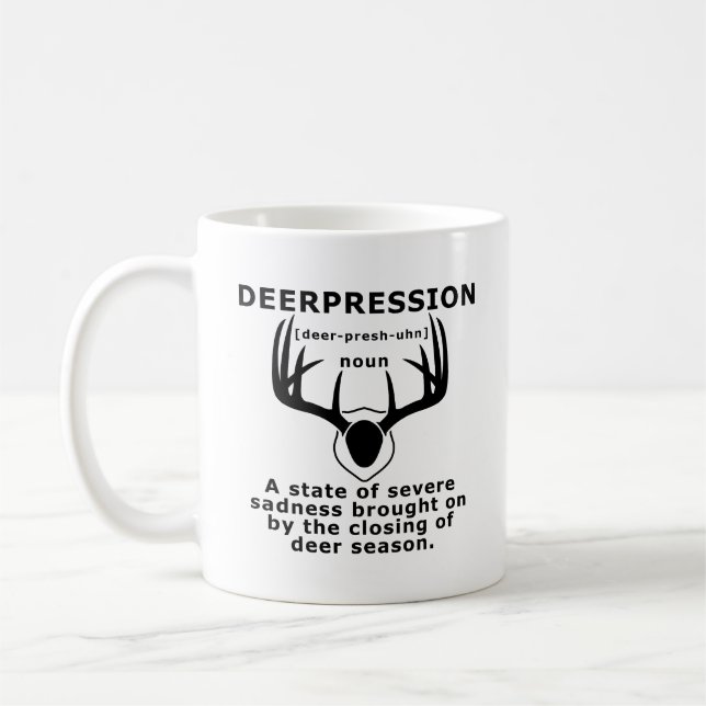 Café Caneca Divertida de Caça à Depressão (Esquerda)