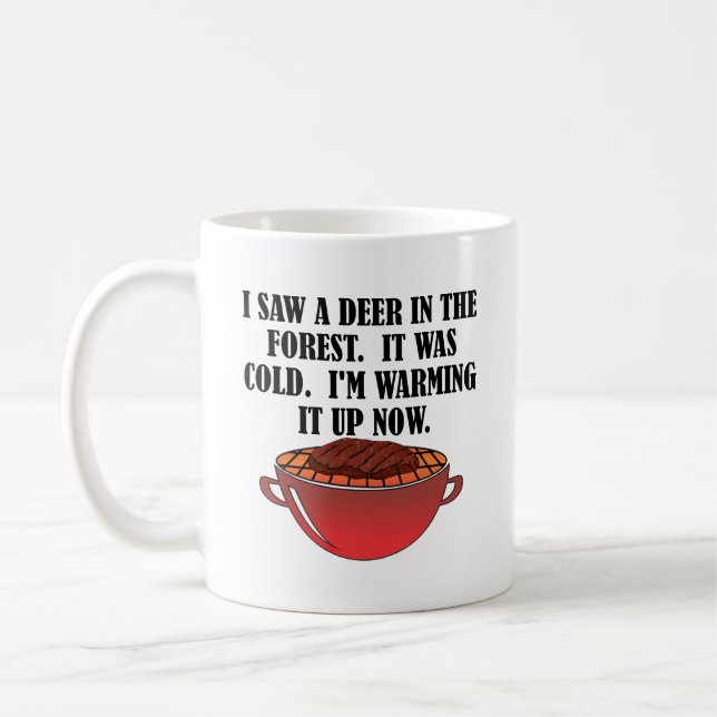 Café Caneca Divertida de Caça para Caçadores de Cervos (Esquerda)