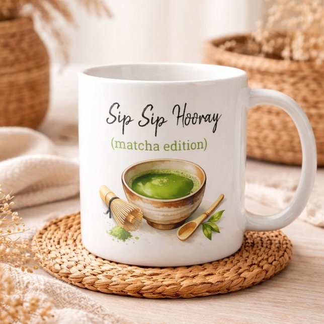 Café Caneca Divertida de Chá Verde Matcha para Amante d (Criador carregado)