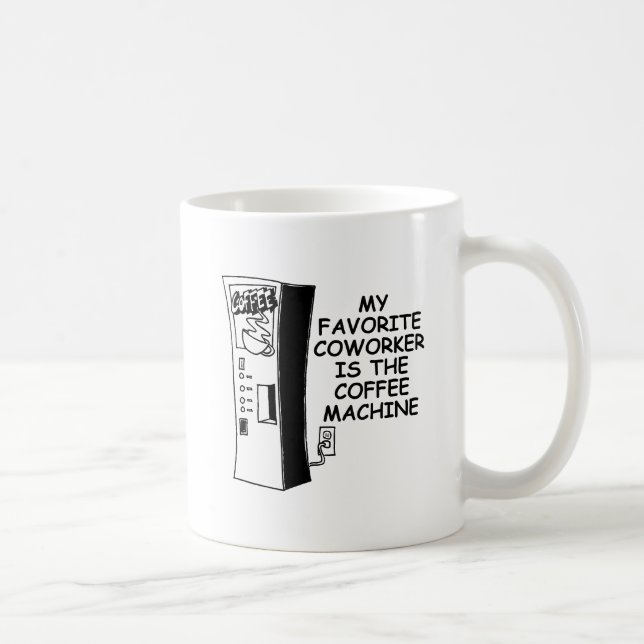 Café Caneca Divertida de Colega de Trabalho de Máquina  (Direita)