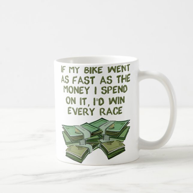 Café Caneca Divertida de Corrida de Motocicleta (Direita)