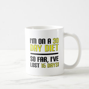 Café Caneca Divertida de Dieta de 30 Dias