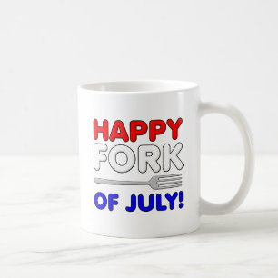 Café Caneca Divertida de Garfo de Julho