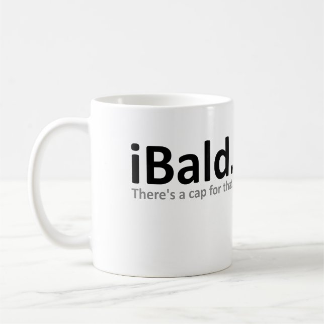 Café Caneca Divertida de Humor Careca (Esquerda)