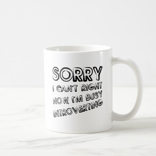 Café Caneca Divertida de Introversão Ativa (Direita)