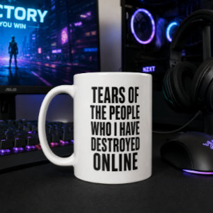 Café Caneca Divertida de Jogos Lágrimas das Pessoas que