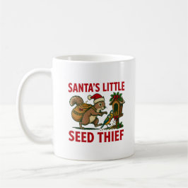 Café Caneca Divertida de Natal Pequeno Ladrão de Sement