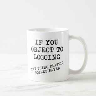 Café Caneca Divertida de Papel Higiênico de Plástico