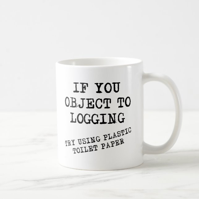 Café Caneca Divertida de Papel Higiênico de Plástico (Direita)
