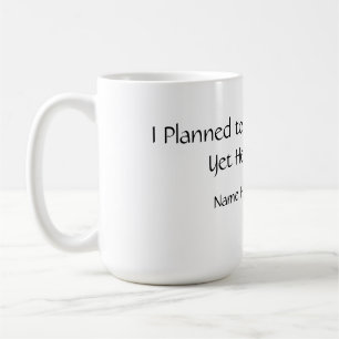 Café Caneca Divertida de Produtividade Planejada