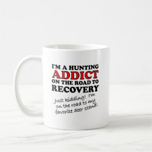 Café Caneca Divertida de Recuperação de Vício em Caça