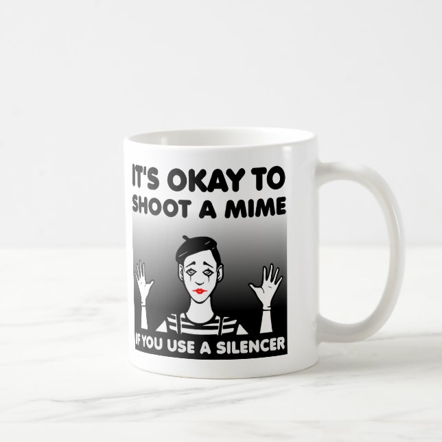 Café Caneca Divertida de Tirarem um Mimo ou Caneca de V (Direita)