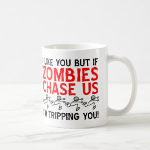 Café Caneca Divertida de Zumbis Tropeçando