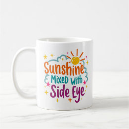 Café Caneca Divertida Mistura de Sol com Olhar de Esqui